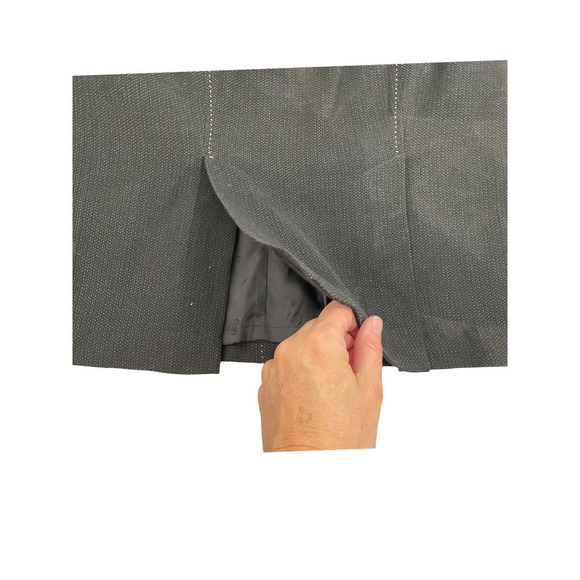 MAX STUDIO SPECIAL EDITION BLACK ZIP FRONT SKIRT - Picture 8 of 10